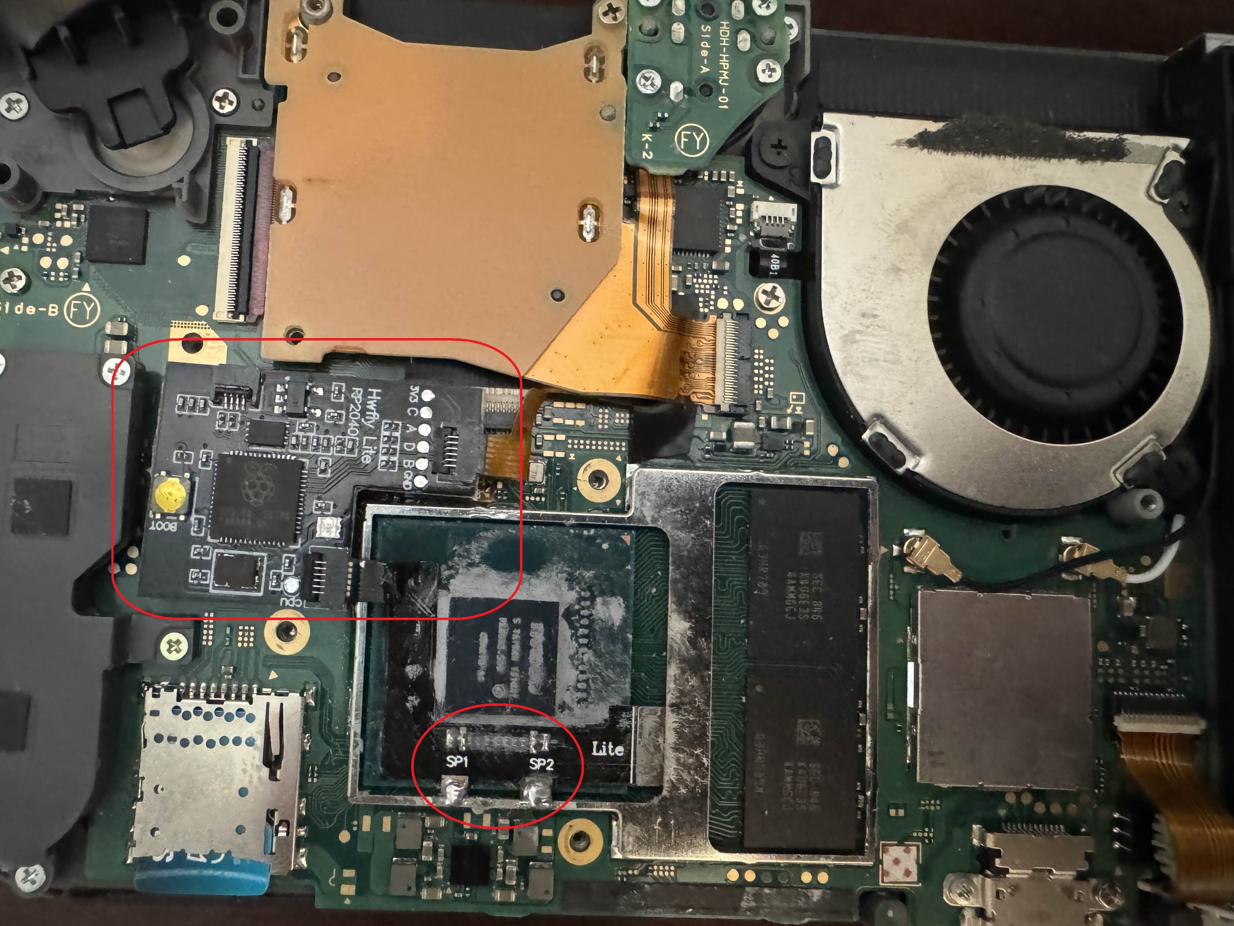 Nintendo Switch Soldering Pic